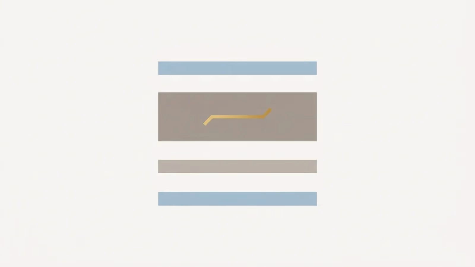 Abstract illustration of content removed by advertising rules, shown as short horizontal bars with one replaced by a solid muted block.