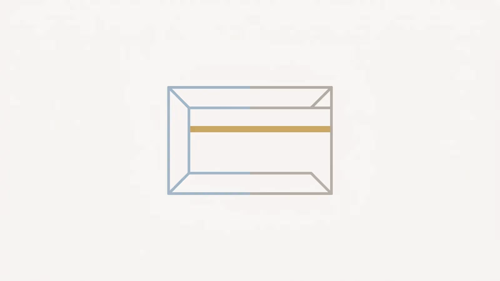 Abstract illustration of a payment gateway, shown as a simple payment-card outline with a single gold accent stripe.