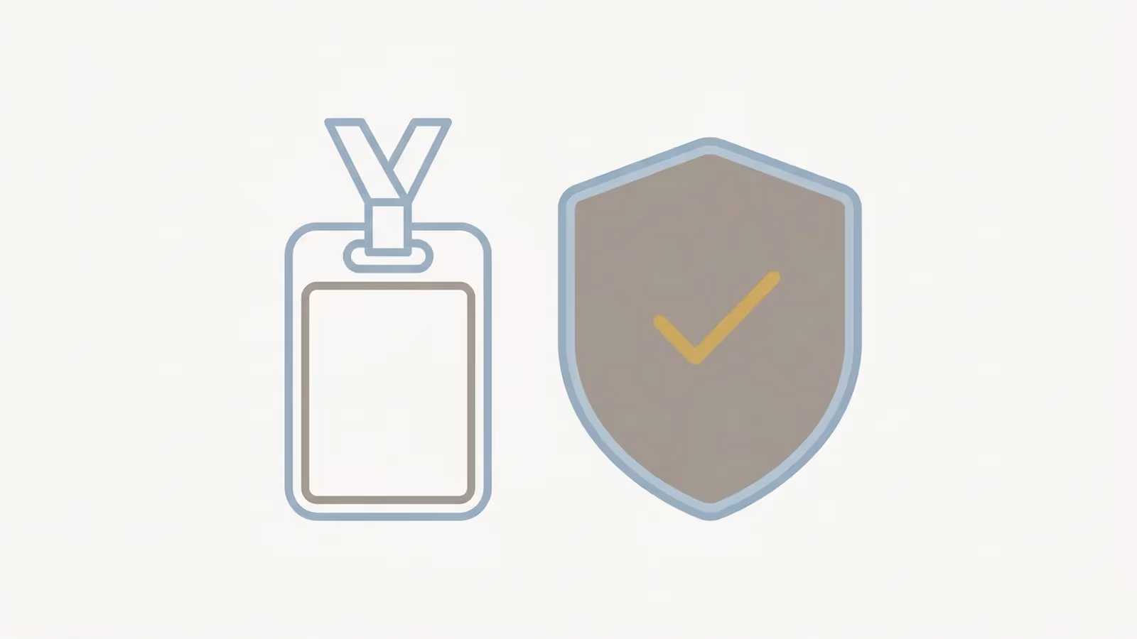 Abstract illustration of school registration, shown as a plain badge outline with no crest or ranking.