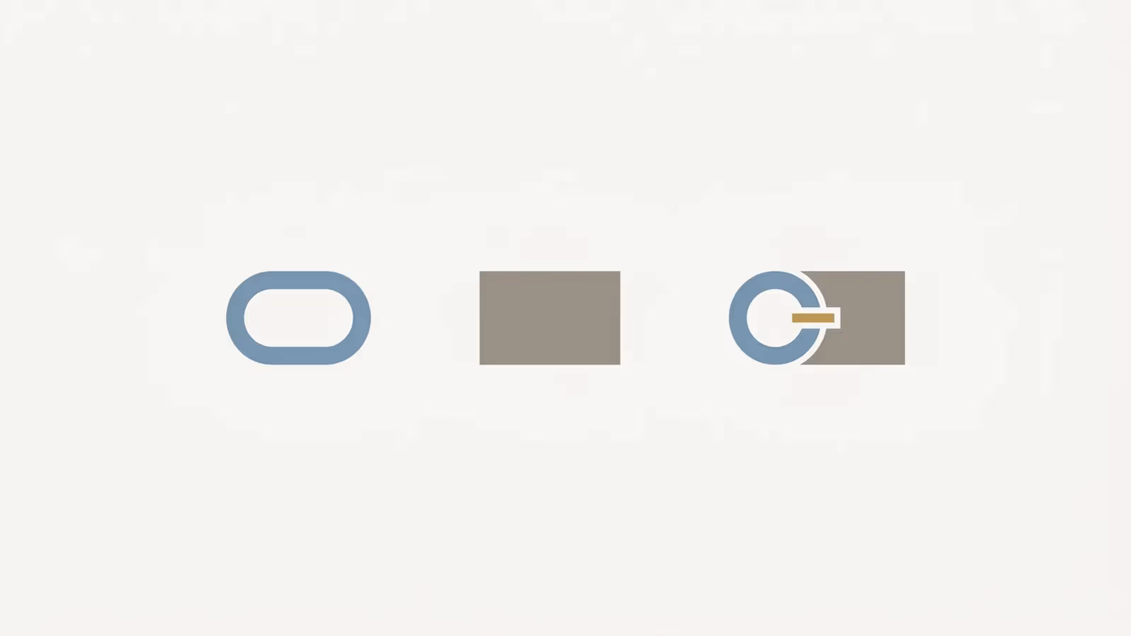 Abstract illustration of three engagement shapes — a recurring loop, a single block, and a combined arrangement.